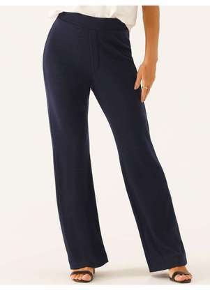 Principessa - Calça Flare de Malha Marinho Vitalina - PRINCIPESSA
