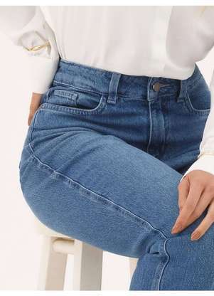Principessa - Calça Jeans Reta Regular Azul Médio Vivara - PRINCIPESSA