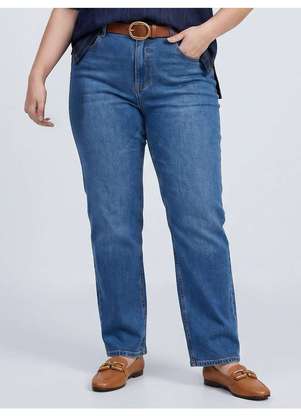 Principessa - Calça Jeans Skinny Plus Size Azul Medio Ceyla - PRINCIPESSA