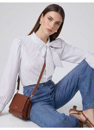 Principessa - Calça Jeans Wide Leg Azul Medio Naline - PRINCIPESSA