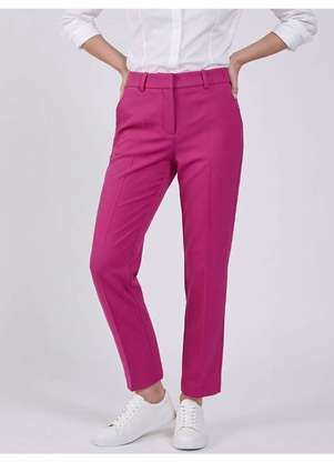 Principessa - Calça Reta Regular Framboesa Betina - PRINCIPESSA