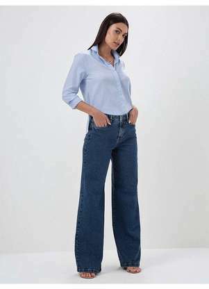Principessa - Camisa Comfy de Oxfordine Azul Claro Sara - PRINCIPESSA