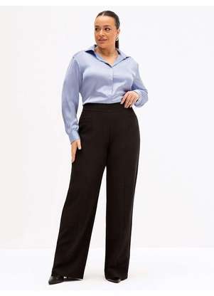 Principessa - Camisa Manga Longa Super Comfy Plus Size Azul Claro Mila - PRINCIPESSA
