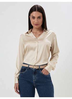 Principessa - Camisa Manga Longa Super Comfy Nude Samara - PRINCIPESSA