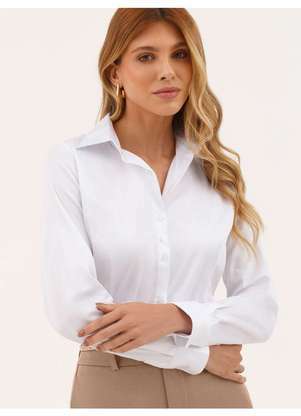 Principessa - Camisa Social Básica Off White Roberta - PRINCIPESSA