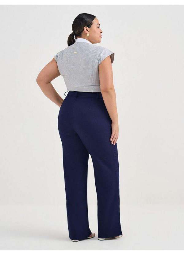 Principessa - Camisa de Algodão Listrada Plus Size Thalissa 5