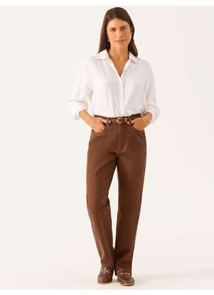 Principessa - Camisa Manga Longa Boxi em Viscose Off White Taila - PRINCIPESSA