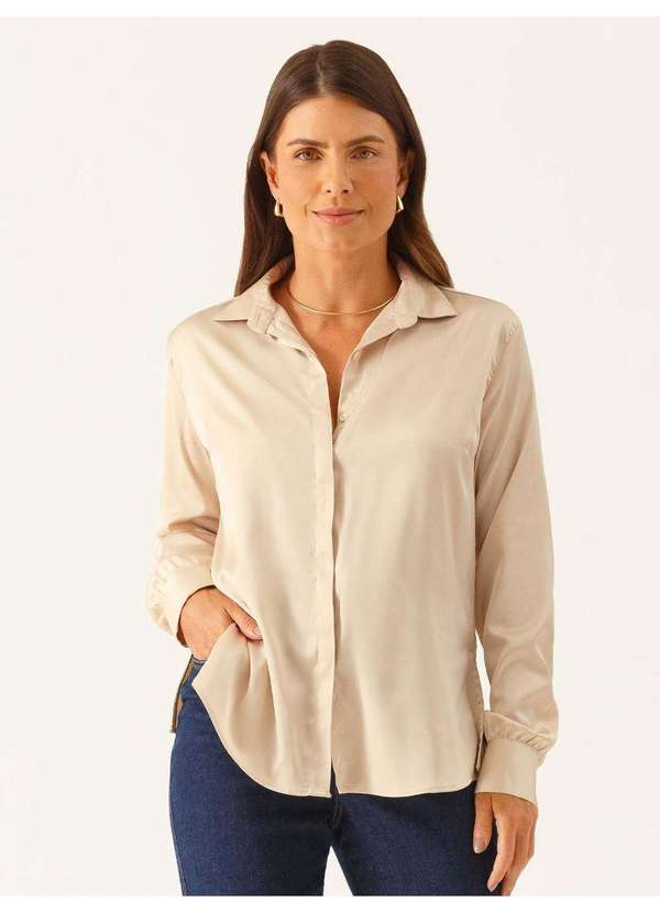 Principessa - Camisa Manga Longa Super Comfy Champagne Váleri 2