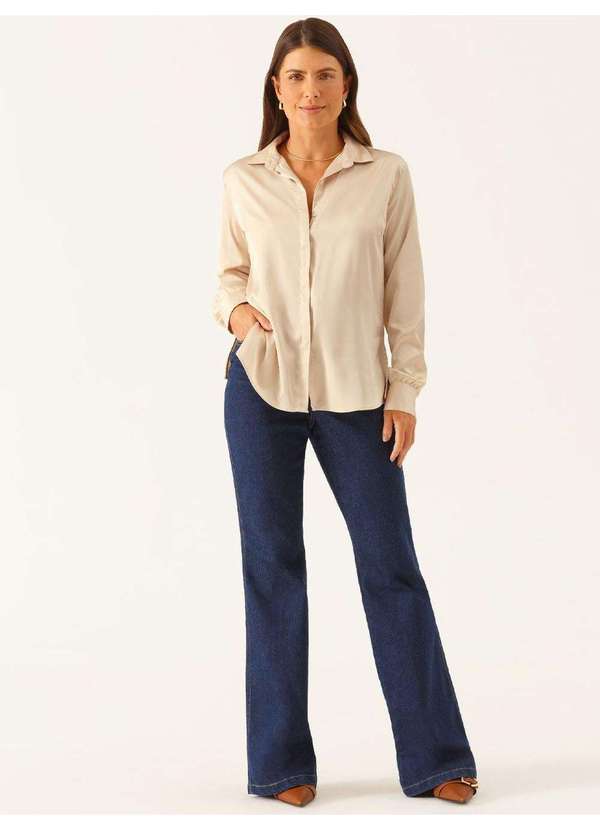 Principessa - Camisa Manga Longa Super Comfy Champagne Váleri 3