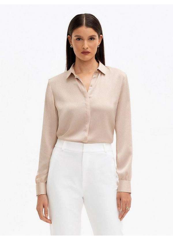 Principessa - Camisa Manga Longa Nude Rosê Alicia