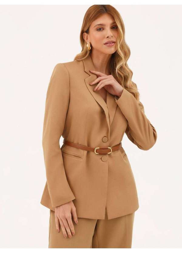 Principessa - Blazer Alfaiataria Intermediário Canela Cassie