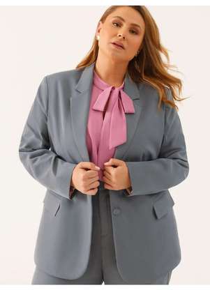 Principessa - Blazer Alfaiataria Intermediário Cinza Brunelli - PRINCIPESSA