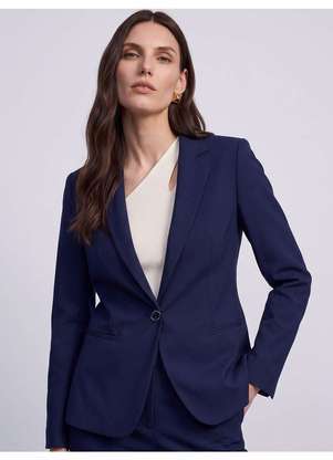 Principessa - Blazer Alfaiataria Intermediário Marinho Lettie - PRINCIPESSA