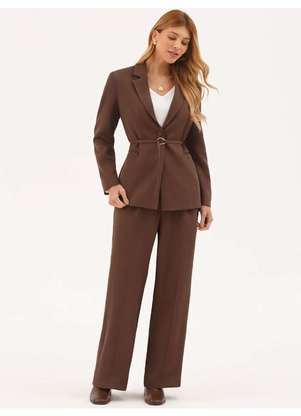 Principessa - Blazer Alfaiataria Intermediário Marrom Cindy - PRINCIPESSA
