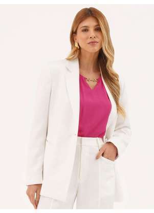 Principessa - Blazer Alfaiataria Intermediário Off White Evania - PRINCIPESSA