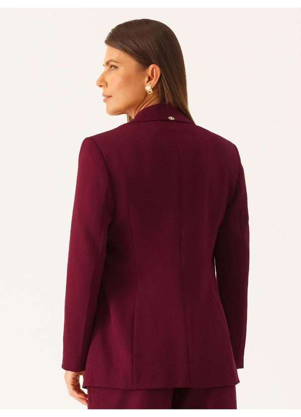 Principessa - Blazer Alfaiataria Intermediario Vinho Janelle 10