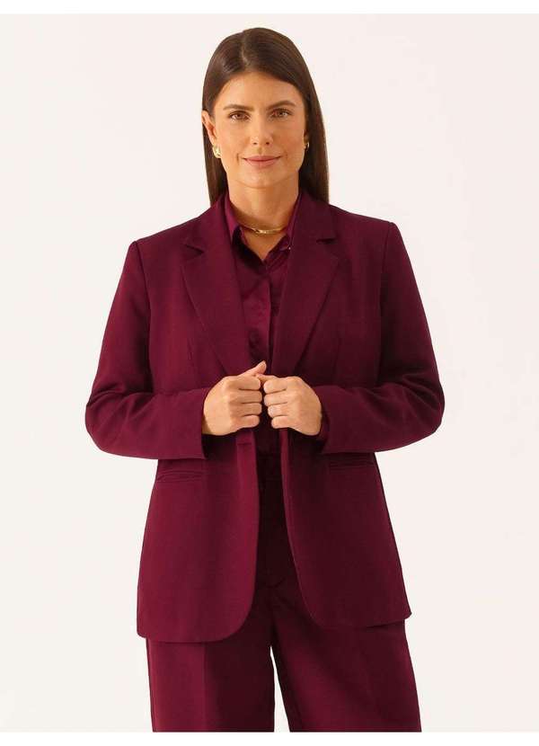 Principessa - Blazer Alfaiataria Intermediario Vinho Janelle 2