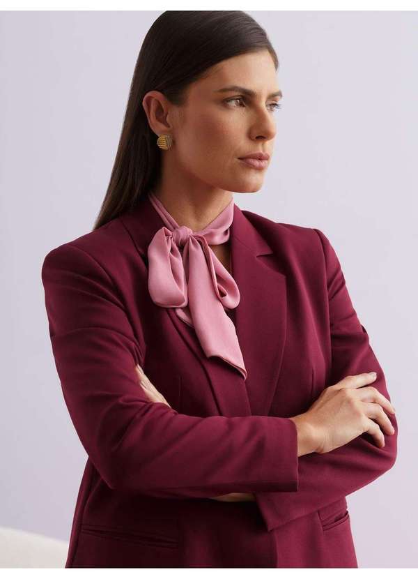 Principessa - Blazer Alfaiataria Intermediario Vinho Janelle 8