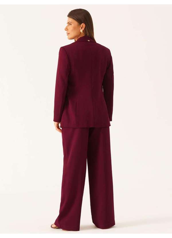 Principessa - Blazer Alfaiataria Intermediario Vinho Janelle 9