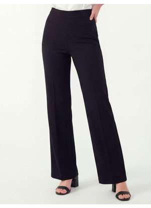Principessa - Calça Wide Leg de Alfaiataria Preta Rosita - PRINCIPESSA