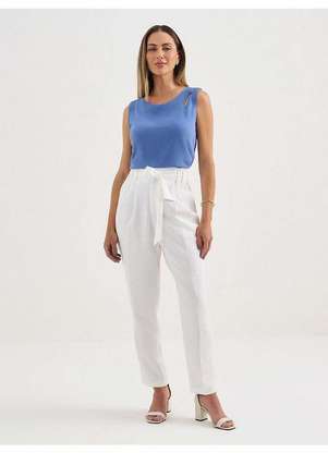 Principessa - Blusa de Viscose Azul Hortênsia Eduarda - PRINCIPESSA