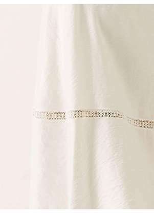 Principessa - Vestido com Alça Midi em Viscose Off White Samanta - PRINCIPESSA