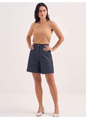 Principessa - Bermuda Alfaiataria Premium Jeans Emeliê - PRINCIPESSA