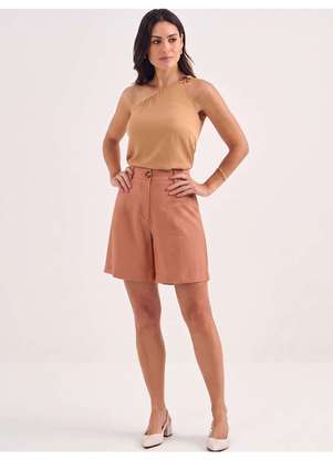 Principessa - Bermuda Alfaiataria Premium Nude Rosê Emeliê - PRINCIPESSA