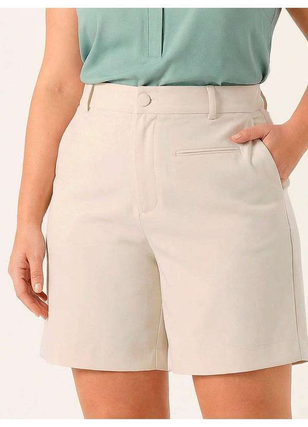 Principessa - Bermuda de Alfaiataria Premium Plus Size Aveia Clecia 2