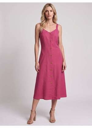 Principessa - Vestido Maxi Longuete Decote Princesa Terracota Cauana - PRINCIPESSA