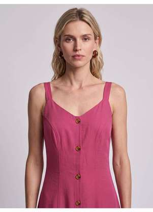 Principessa - Vestido Maxi Longuete Decote Princesa Terracota Cauana - PRINCIPESSA