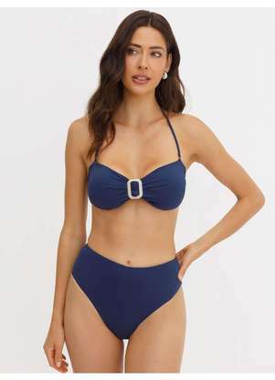 Principessa - Biquíni Calcinha Hot Pant em Poliamida Marinho Lucila - PRINCIPESSA