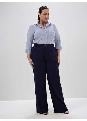 Principessa - Camisa Oversized Plus Size Listrada Alessia - PRINCIPESSA