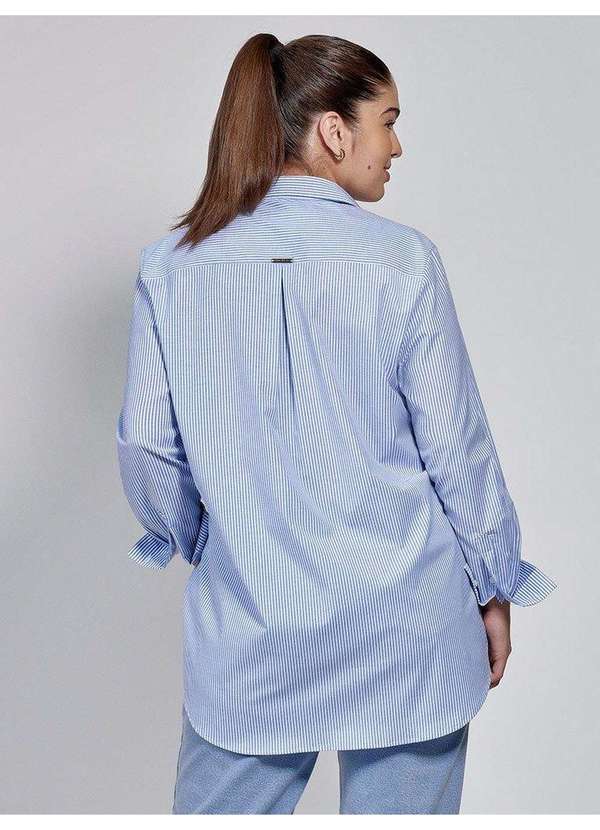 Principessa - Camisa Oversized Listrada Plus Size Alessia 10