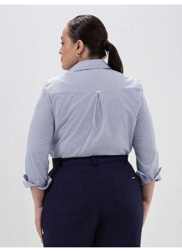 Principessa - Camisa Oversized Listrada Plus Size Alessia 3