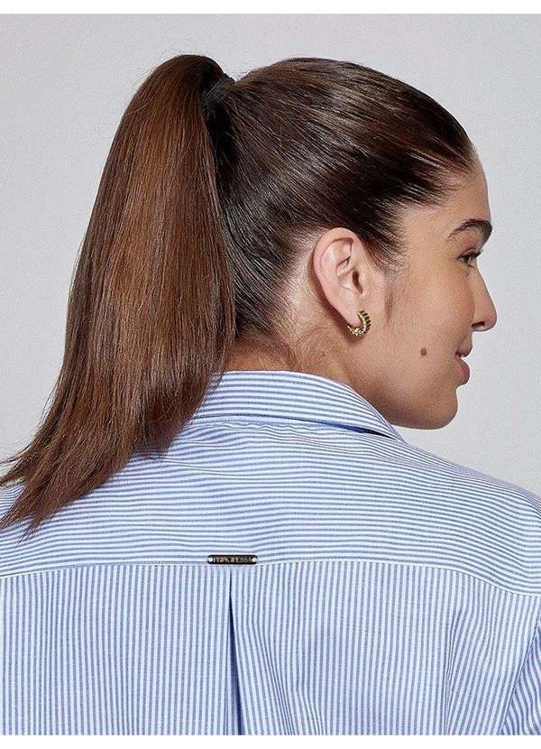 Principessa - Camisa Oversized Listrada Plus Size Alessia 7