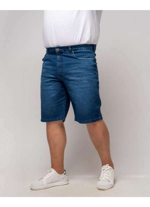 Shyros - Bermuda Jeans Masculina Plus Size 48 Ao 56 Shyros - 38068 Azul