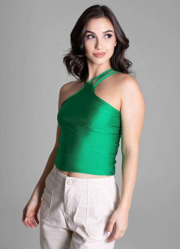Sawary - Blusa de Alças Sawary Verde 3