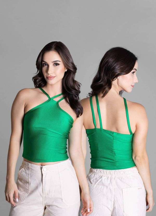 Sawary - Blusa de Alças Sawary Verde 7