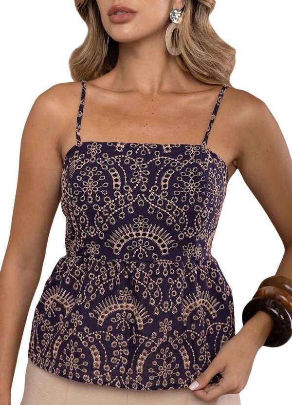 Sawary - Blusa Sawary Bailarina - 280000 Azul