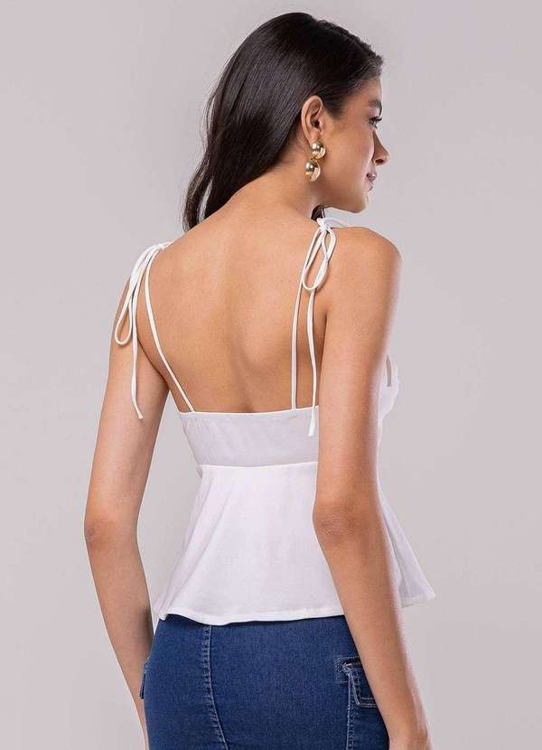 Sawary - Blusa Sawary Peplum - 279690 Branco 4