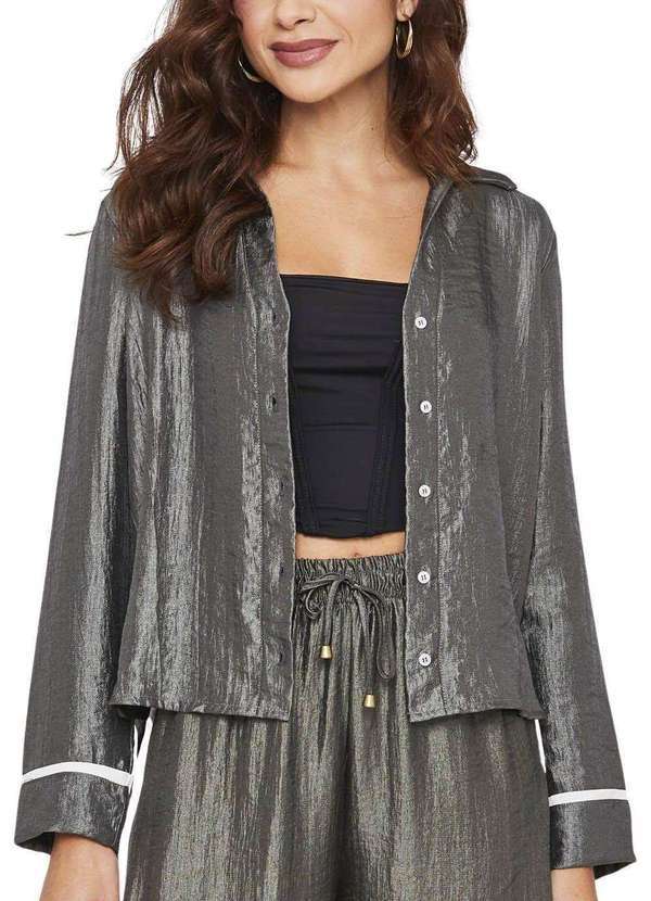 Sawary - Camisa Sawary Cinza Cinza