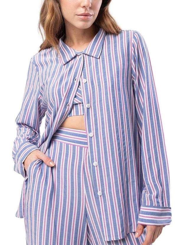 Sawary - Camisa Sawary Listrada - 278827 Azul