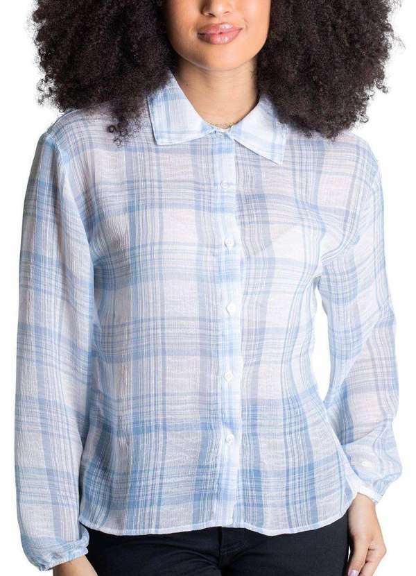 Sawary - Camisa Sawary Xadrez Azul