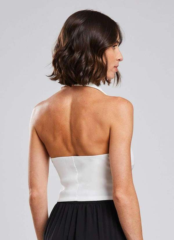 Sawary - Colete Sawary Frente Unica - 279998 Bege 4