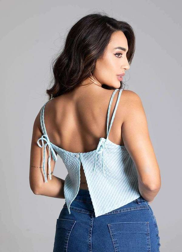 Sawary - Cropped Sawary Fino - 278797 Azul 3