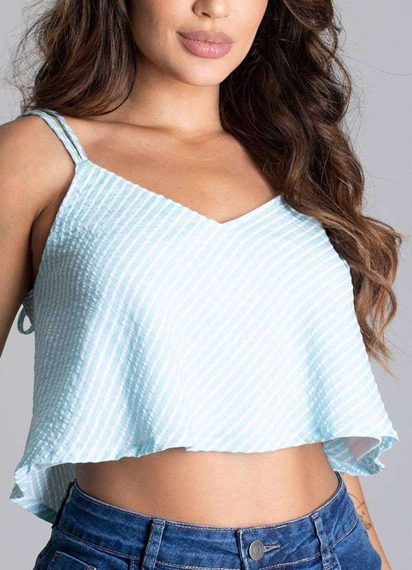 Sawary - Cropped Sawary Fino - 278797 Azul 4