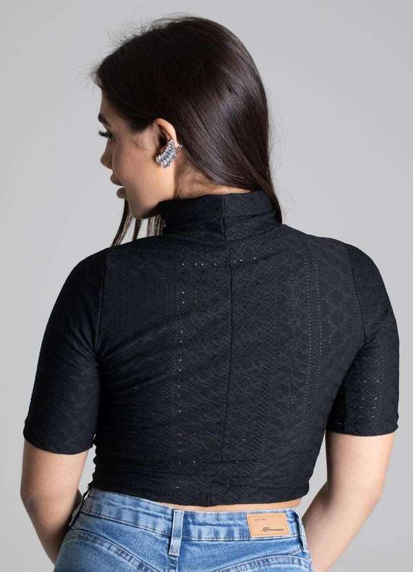 Sawary - Cropped Sawary Preto - 277336 Preto 2