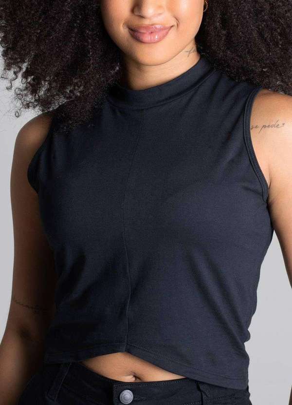 Sawary - Cropped Sawary Regata - 277981 Preto 5