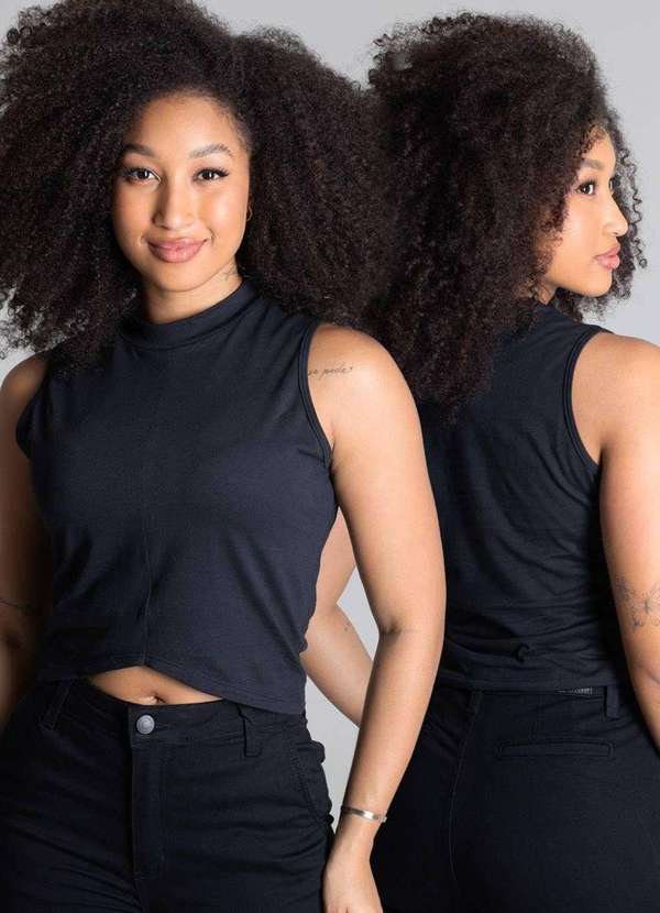 Sawary - Cropped Sawary Regata - 277981 Preto 6